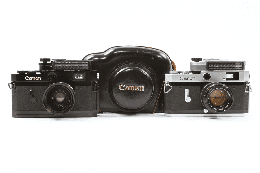 Canon P Rangefinder Set with Super RARE Original Black Body
