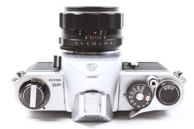 Used Asahi Pentax Spotmatic SP Camera Lenses, Case, Flash