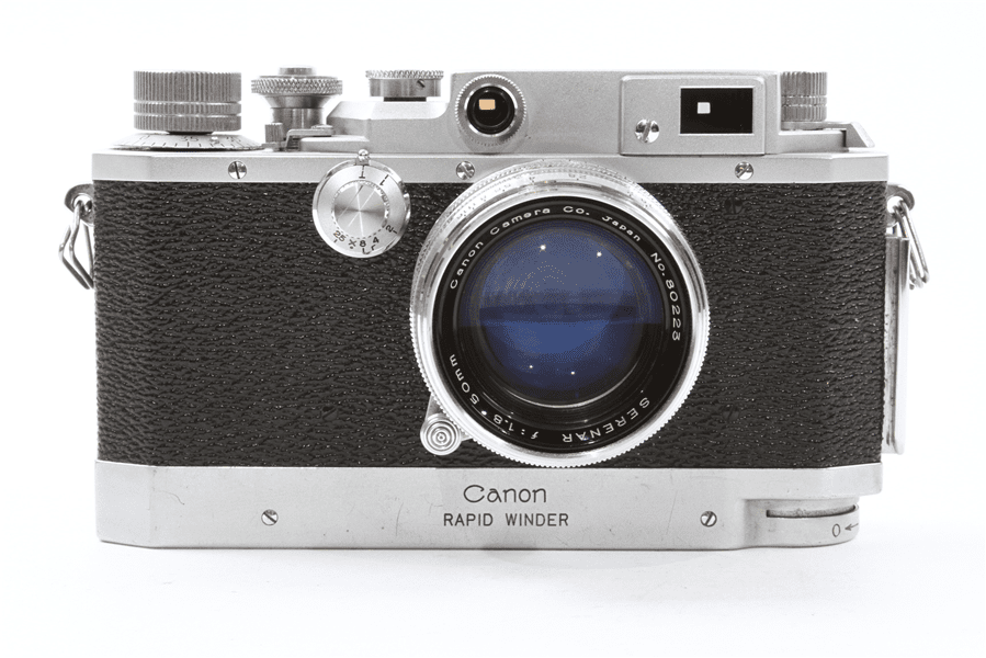 Canon Model IV Sb Rangefinder Camera w/ Rapid Winder
