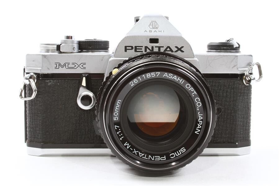 PENTAX MX 35mm Film (3) Lens Camera Outfit w/ 50mm, 28mm