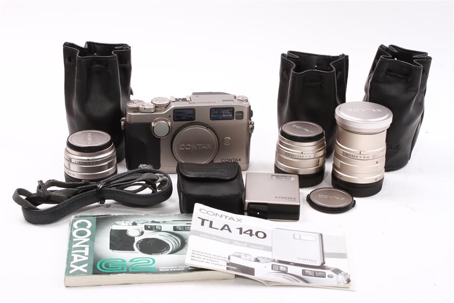 Used Contax G2 35mm Film Camera 35mm 45mm 90mm Lens TLA140, CLA'd