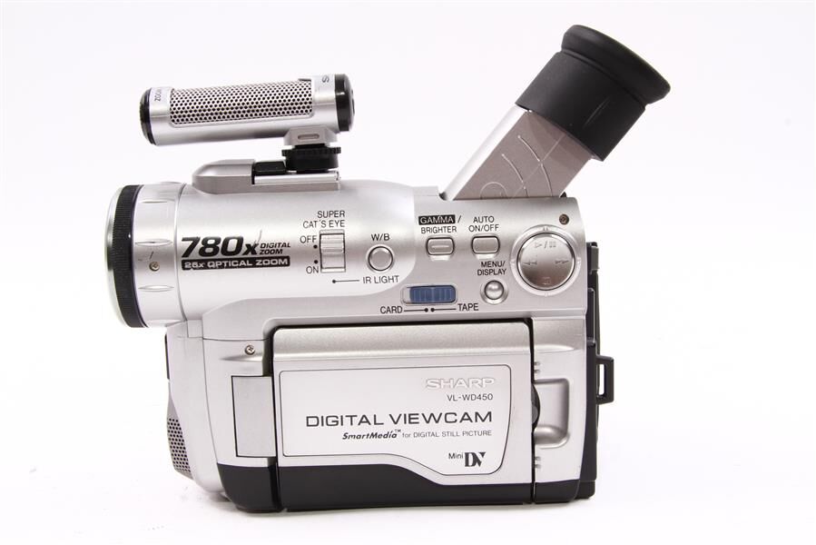Used Sharp VL-WD450U Digital Viewcam Video Camcorder - Green