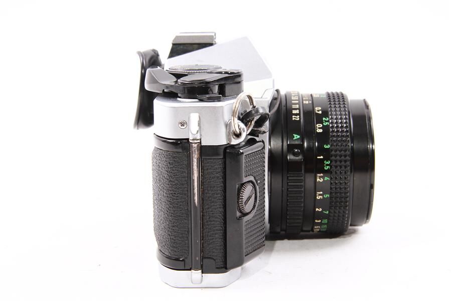 Used Canon AE-1 Program 35mm Film SLR Camera w/ FD 50mm f/1.8 Lens
