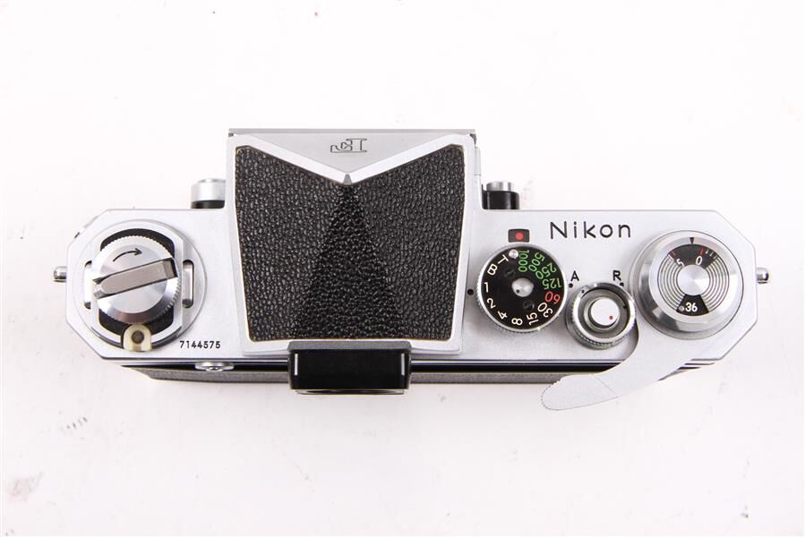 Used Nikon F 35mm Film SLR Camera w/ Eye Level Standard Prism