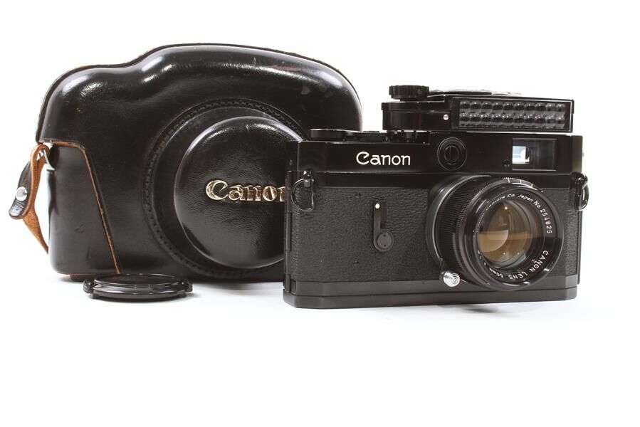 激安特価 Camera Rangefinder Black P Canon w/ Aperture Black & Meter フィルムカメラ