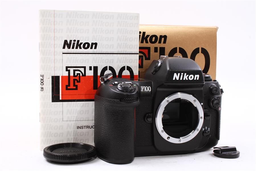Used Nikon F100 35mm SLR Film Camera Body w/ Box - Green Mountain