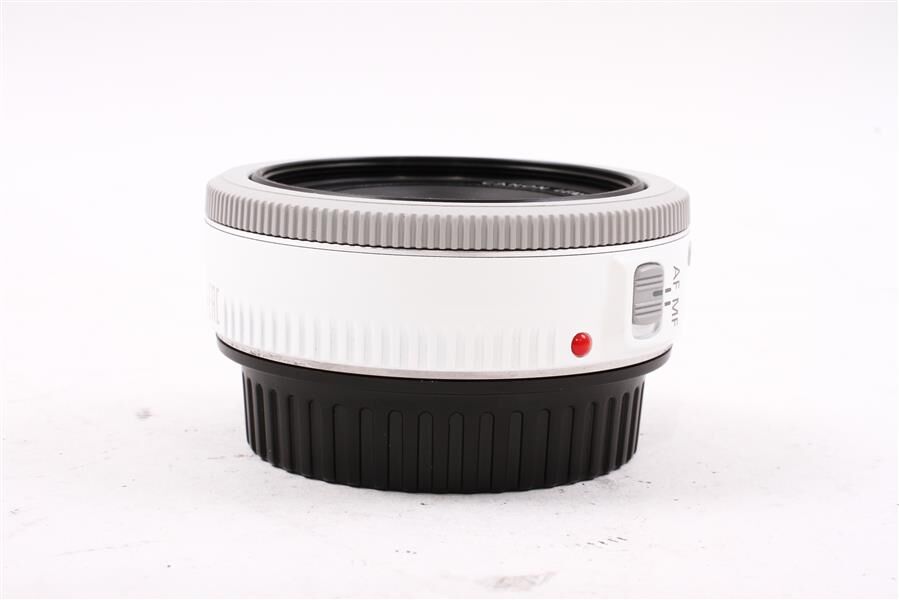 Used Canon EF 40mm f/2.8 STM Pancake Lens (White) - Green Mountain