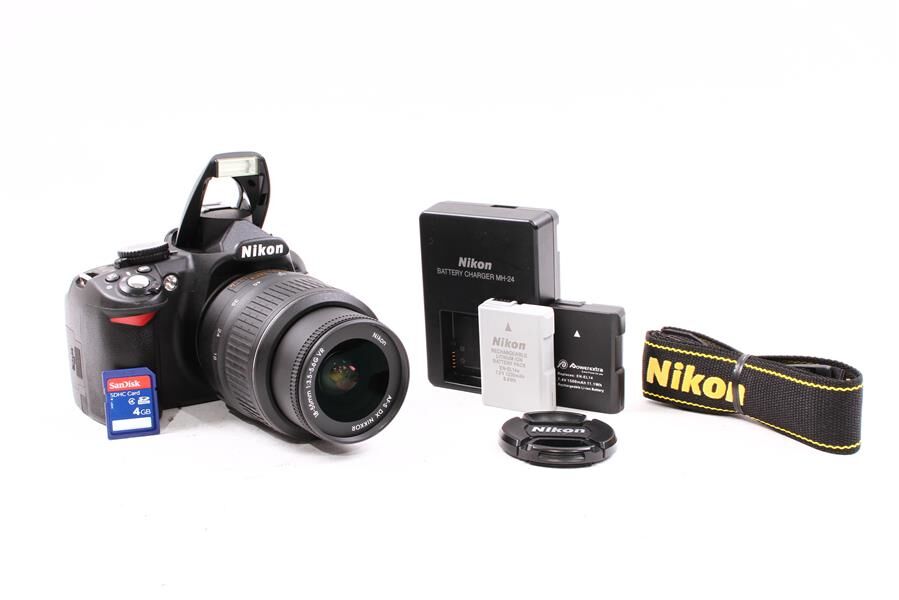 Used Nikon D3100 Digital SLR Camera w/ 18-55mm VR Lens - Green